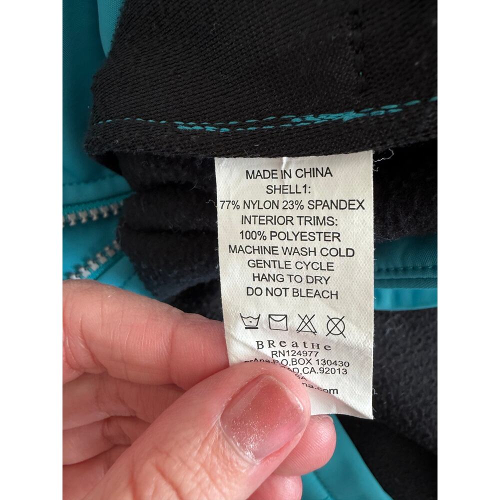 Prana Softshell Full Zip Fleece Lined Rockaway Ja… - image 3